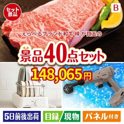 えらべるブランド和牛　梓が目玉の家電もグルメも大満足の豪華景品40点セットB
