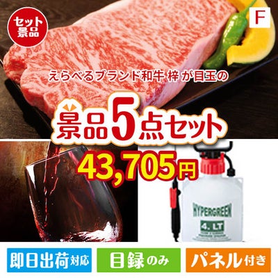 えらべるブランド和牛　梓が目玉の備えも贅沢も叶う景品5点セットF