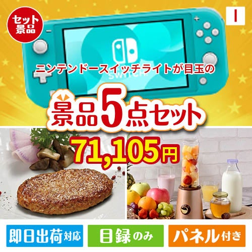 ニンテンドースイッチライトが目玉の性別に関係なく喜ばれる景品5点セットI