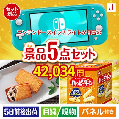 ニンテンドースイッチライトが目玉のお菓子を集めた景品5点セットJ