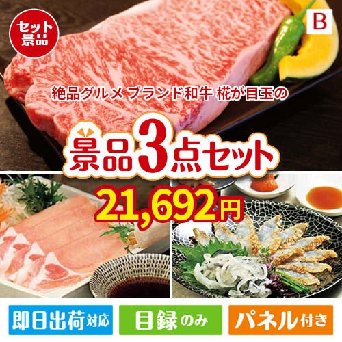 絶品！グルメづくし えらべるブランド和牛【椛 もみじ】 3点セットB