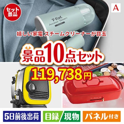 もらって嬉しい！家電・電子機器景品 ハンディスチームクリーナー 10点セットA