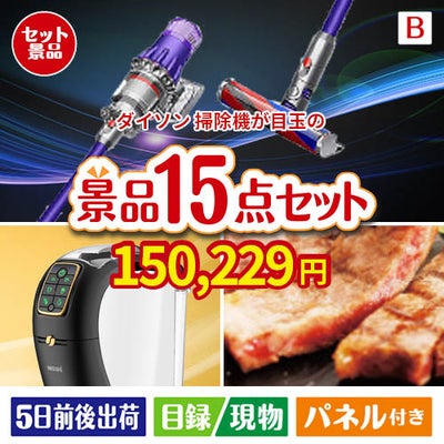 ダイソン掃除機が目玉の実用性と贅沢感が詰まった景品15点セットB