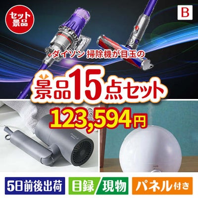 ダイソン掃除機が目玉の暮らしをワンランクアップする実用景品15点セットB