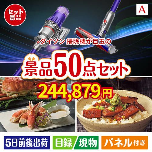 ダイソン掃除機が目玉の実用性抜群の景品50点セットA