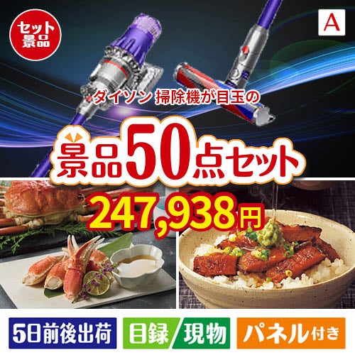 ダイソン掃除機が目玉の実用性抜群の景品50点セットA