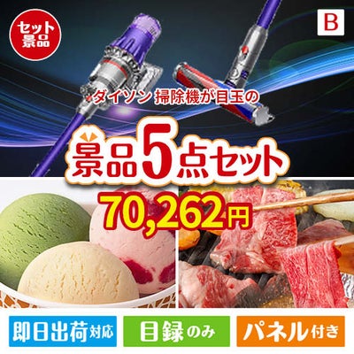 ダイソン掃除機が目玉の実用性とご褒美感を兼ね備えた景品5点セットB