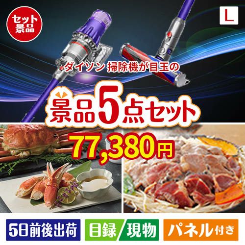 ダイソン掃除機が目玉の家族が喜ぶ景品5点セットL