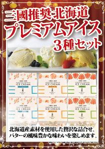 三國推奨　北海道プレミアムアイス３種セット
