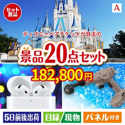ディズニーペアチケットが目玉の実用性抜群の景品20点セットA