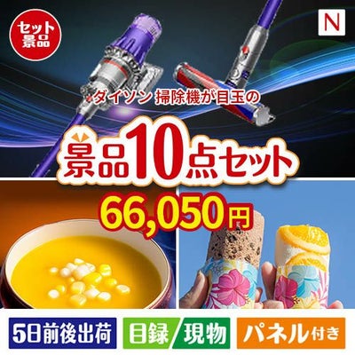 ダイソン掃除機が目玉の便利で嬉しい景品10点セットN