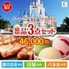 ディズニーペアチケットが目玉の和牛とハーゲンダッツの極上グルメ景品3点セットE