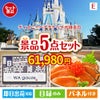 ディズニーペアチケットが目玉の癒しとグルメを楽しめる景品5点セットE