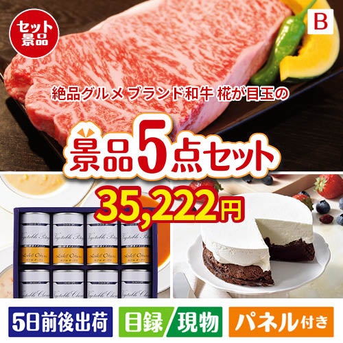 絶品！グルメづくし えらべるブランド和牛【椛 もみじ】 5点セットB