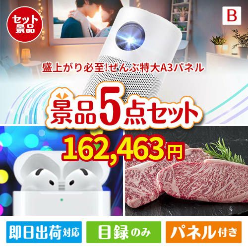 盛上がり必至！ぜんぶ特大A3パネル 5点セットB