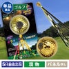 【幹事用ゴルフグッズ】始球式用 ゴルフボール ハーレーコメットボール　ゴールド